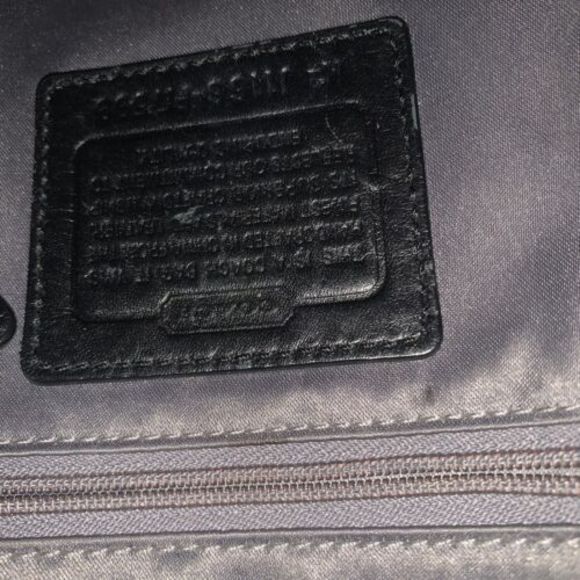 COACH Ashley Canvas Signature C Black 2way Handbag/Shoulder Bag EUC - Picture 11 of 12